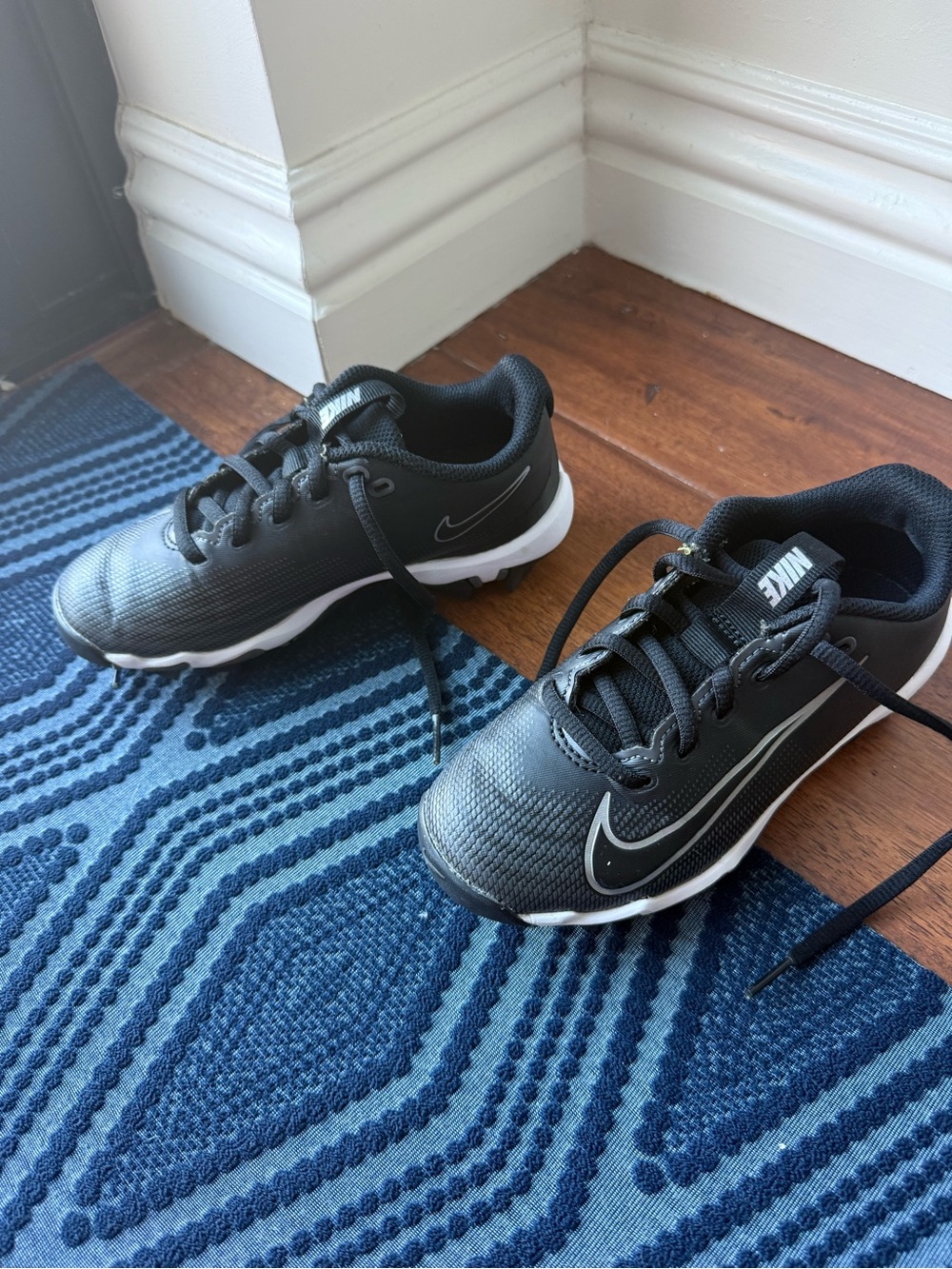 Nike Kids' Black Football Cleats 13C
